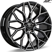 Ace Alloy AFF03 Gloss Piano Black Machined Wheels