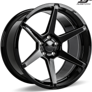 Ace Alloy AFF06 Gloss Black Milled Wheels