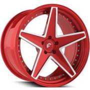 Forgiato Technica 2.6 Red and White Wheels