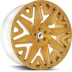 Forgiato Attivo-M Brushed Gold Wheels
