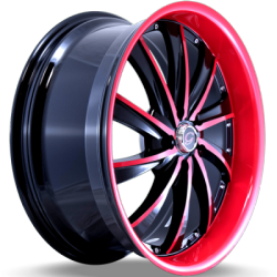 G-Line Alloy Wheels G0016 Black and Red