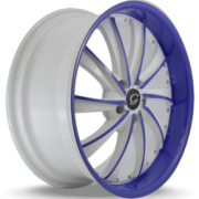 G-Line Alloy Wheels G0016 White And Blue