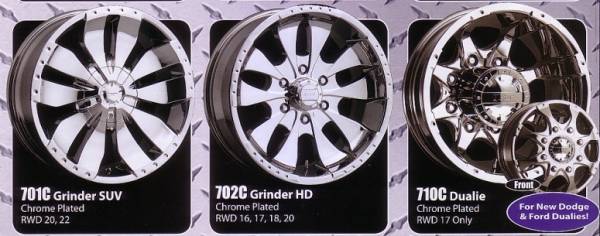 Gear Alloy Wheels: Grinder SUV, HD and 710C Dualie