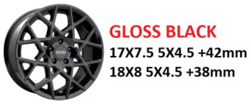 Kinetic Gloss Black Wheels