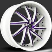 Lexani Artemis Purple and White Wheels