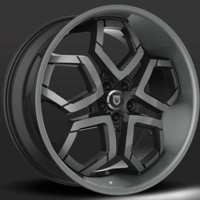 Lexani Hydra Grey and Black Custom Wheels