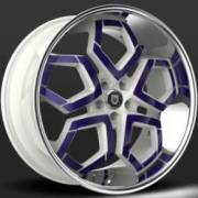 Lexani Hydra White and Purple Custom Wheels