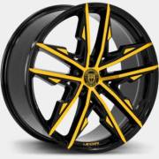 Lexani Venom Black and Yellow Wheels