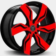 Lexani Zegato Red and Black Wheels