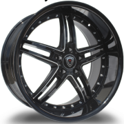 Marquee M.5329 Gloss Black Milled Wheels