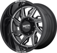 Moto Metal MO997 Hurricane Black Milled Wheels (L)