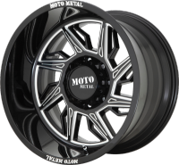 Moto Metal MO997 Hurricane Black Milled Wheels (R)