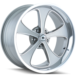 Ridler 645G Grey with Polished Lip Wheels