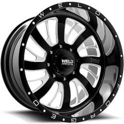 Weld Racing XT Falcata 8 Black Milled Wheels
